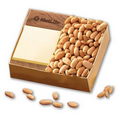 Walnut Post-it  Note Holder with Choice Virginia Peanuts